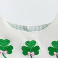 thumbnail image 4 of mgoYE My First St Patricks Day Baby Girl Outfit Newborn Shamrock Bubble Romper Infant Cute Onesie Spring Summer Clothes(Green,6-12 Months), 4 of 8
