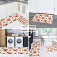 thumbnail image 5 of Pioneer Flower Floral Print Pattern Kitchen Rugs Sets Of 2, Anti Fatigue Non Slip Washable Floor Mats for Kitchen Sink Laundry, 17X30 Inch + 17X47 Inch, 5 of 6