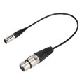 thumbnail image 3 of Mini XLR Audio Cable, Mini XLR 3Pin To XLR Cable, Compact Black For SLR Camera Photography Equipment, 3 of 8