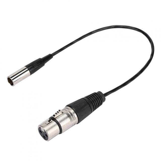 Mini XLR 3Pin To XLR Cable, 30cm Mini XLR Audio Cable, Lightweight For Photography Equipment SLR Camera