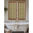 thumbnail image 4 of Boho Geometric Abstract Floral Living Room Curtains 2 Panel, Vintage Ethnic Flower Textured Cafe Window Treatment, Extra Long Farmhouse Bedroom Bathroom Kitchen Curtains Drapes 104"x72", 4 of 6