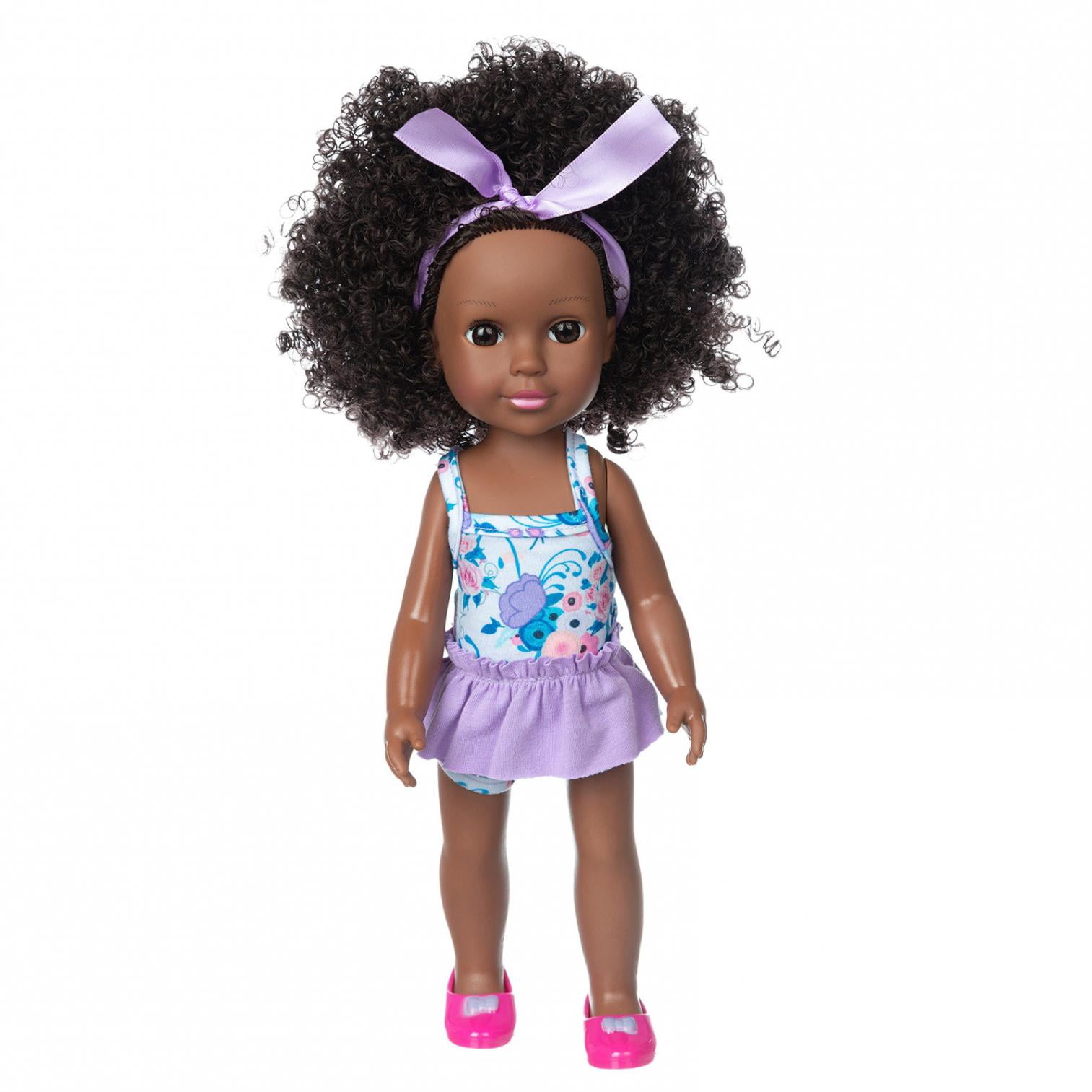 Black African American Washable Soft Reborn Doll Kids Girl Holiday Birthday Gift 