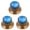 Amber knob - Neptune, variant on LOOKSEVEN 3Pcs Guitar Reflector Knobs For LP SG - 3 Base Colors 8 Solar System Options-Amber knob - Mars