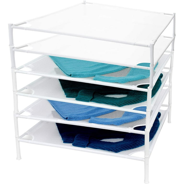 Smart Design Stackable Sweater Dryer Rack with 4 Legs Set of 6