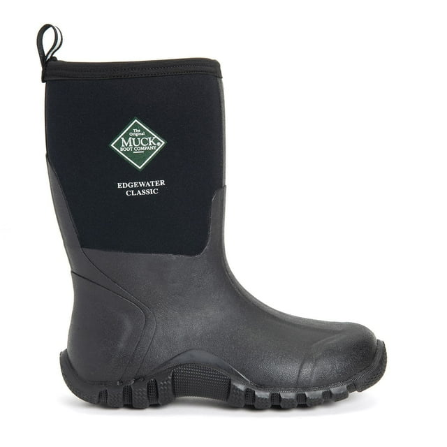 Botas MUCK Edgewater Classic Mid Waterproof para hombre, color negro