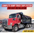 thumbnail image 5 of Complete Electric Aluminum 4-Spring Dump Truck Tarp System with 6'x14' Mesh Tarp for Dump Truck Beds Upto 24' Long & Under 106" Wide - Complete Dump Truck Tarping System, 5 of 9