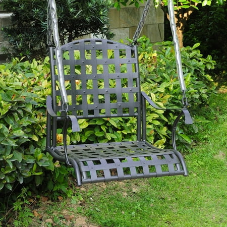 International Caravan Santa Fe Single Seat Iron Metal Patio Swing