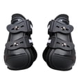 thumbnail image 4 of bedienty Horse Pu Shell Neoprene Lined Front/Rear Leg  for Boots Black M Sets Front+Rear Front+Rear Black M, 4 of 6