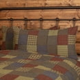 thumbnail image 4 of VHC Brands Ridge Patchwork Cotton Rustic Bedding King Sham, Cedar Green, 4 of 5
