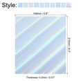 thumbnail image 2 of Uxcell 8.2x5.8" Printable Holographic Sticker Paper, 50 Pack Glossy Rainbow Vinyl Sticker Paper Holographic, 2 of 5