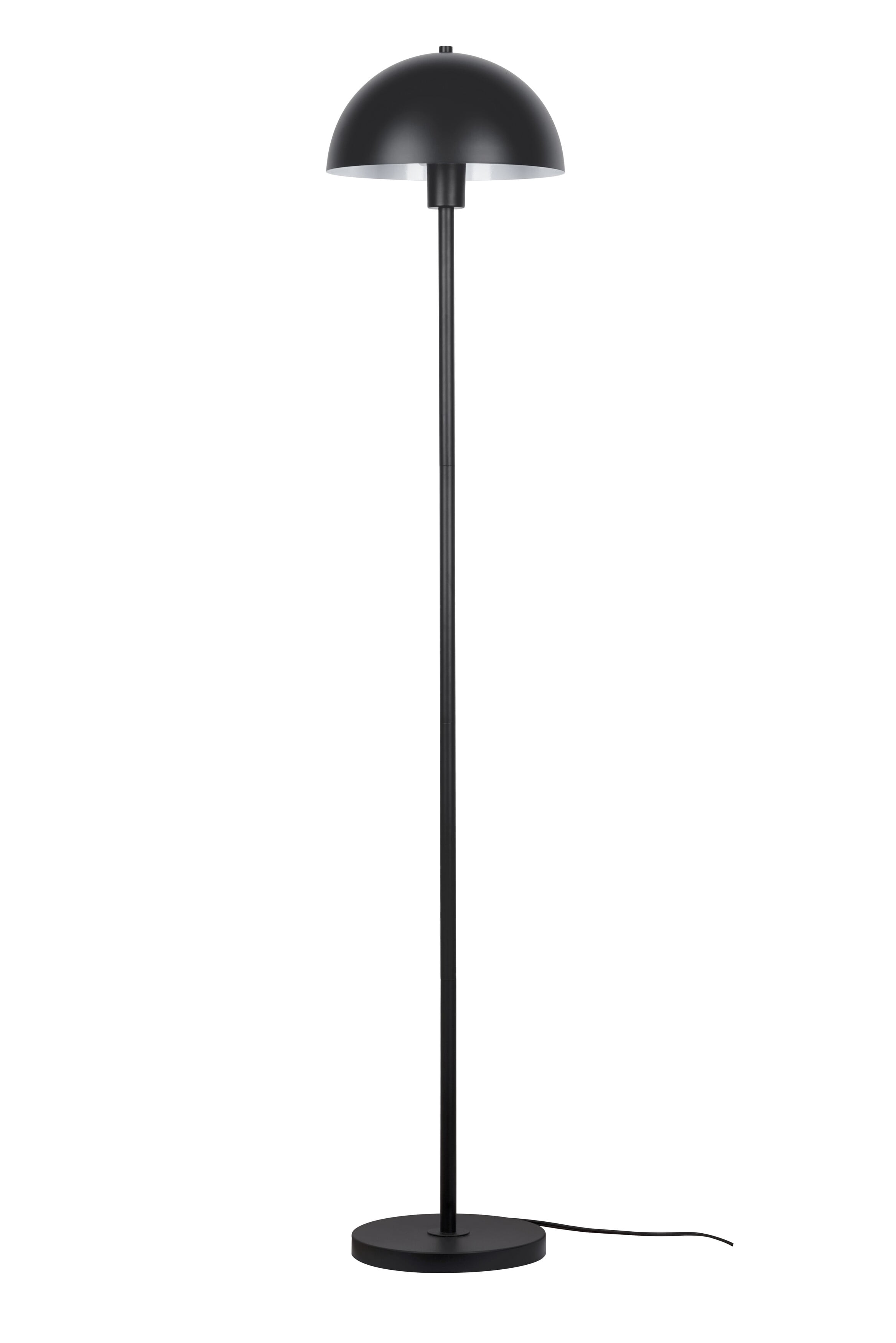 Kenroy Home Vega 56'' Floor Lamp with Black Metal Dome Shade Modern Floor Light Fixture for Living Room, Bedroom, or Office, Black