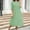 Green, variant on Deal for Days Holiday Decor Ofreoo Women's Fashion Mid-sleeve Round Neck Solid Color And Linen Pockets Dresses Fall Dresses for Women 2024