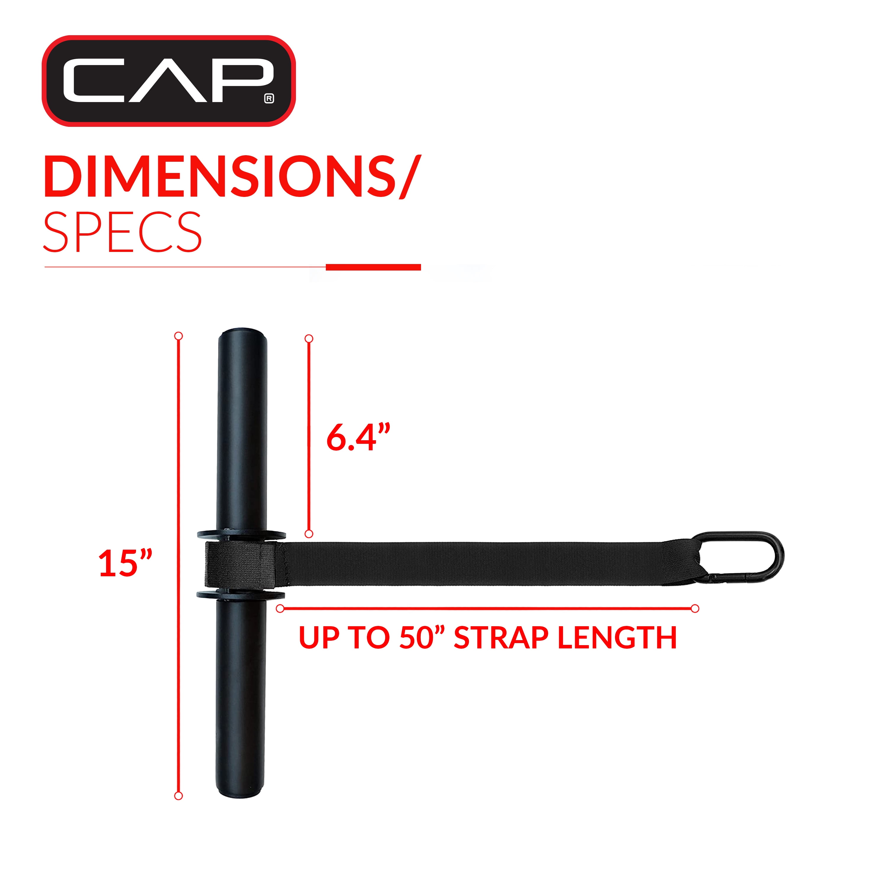 CAP Wrist and Forearm Developer with Nylon Strap and Clip