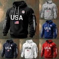 thumbnail image 4 of 250 Anniversary Usa Sweatshirt Men Patriotic American Flag Men's United States 250 Years Shirt American 1776-2026 250th Birthday Mens Classic Fit Winter Clothes, 4 of 4