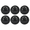 thumbnail image 1 of 6 Pack Stainless Steel D-Ring Patch for Inflatable Boat Kayak Dinghy D-Ring, 1 of 9