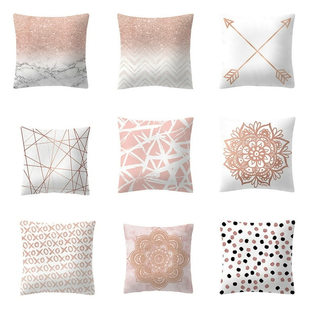 Rose Gold Velvet Pillowcase, Premium Satin Cover, 20x26 Inches, Elegant Home Decor, For Bedroom, Hypoallergenic, Luxurious Fabric, Soft Texture, Queen Size, Wedding Gift, Hotel Quality | , Pink