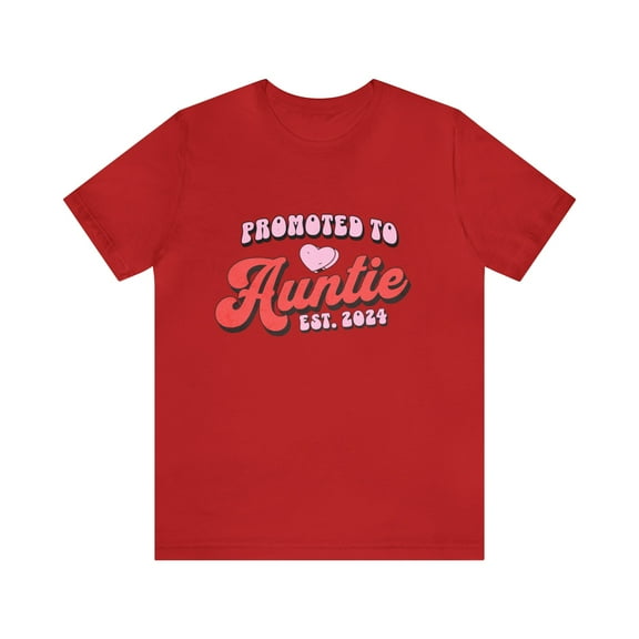Promoted to Auntie Shirt Aunite Established 2024 Womens Shirt