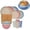 Light Blue, variant on 16PCS Wheat Straw Large Size Dinnerware Set, Service for 4, Lightweight Kitchen Accessories, Unbreakable Modern Dish Set-Plate/Dessert Plate/Bowl/Cup, Dishwasher Safe, Best Gifts (Beige)