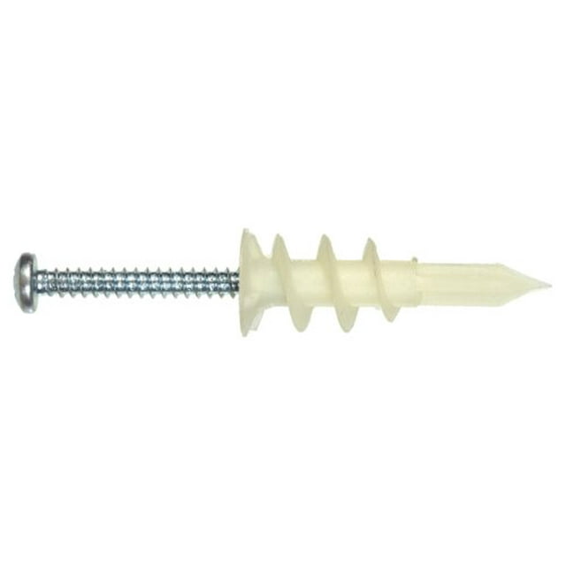 EZ Wall Anchor, Plastic, #6 x 1-1/4 In., 20-Pk. - 41410
