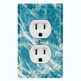 thumbnail image 2 of Metal Light Switch Plate Outlet Cover (Image of Marble Blue MAR015), 2 of 24
