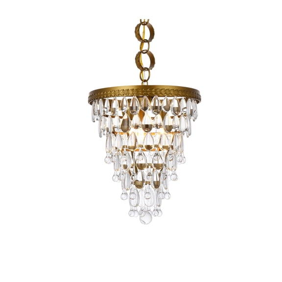 Nordic 3 lights brass pendant