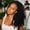 18 Inch, variant on Burmese Curly Half Wig Human Hair for Black Women Spiral Curl Ends Glueless Wear & Go Drawstring Wig 180% Density Flip Over Beginner Friendly No Glue No Sew Natural Black