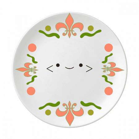 

Lovely Face Sle Expression Flower Ceramics Plate Tableware Dinner Dish