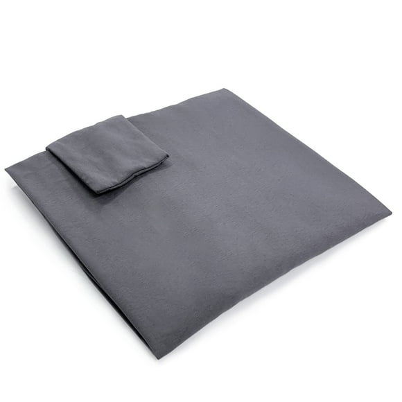 Funda de almohada Vekkia para cama queen size, cojín en forma de cuña, gris
