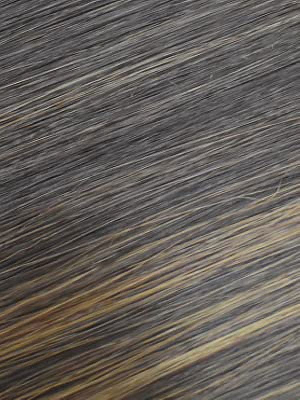 LUXLUXE Nia Wavy Glamour 20 in Long T Part Lace Front Wig, Heat Resistant Fibers, Dip Dyed, & Blended Brown with Golden Highlights Colors
