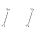 thumbnail image 4 of maskred Acier Inoxydable Corps Fermé Tour de Cou Mâchoire Câble de Câble Fourche Rigging Vis Solide et Durable Argent M5 2Set, 4 of 6