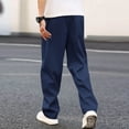 thumbnail image 6 of Sweatpants for Men 2025 Elastic Waist Drawstring Loose Straight Leg Joggers with Pockets Mens Casual Pants Trousers, 6 of 8