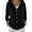 Black, variant on Womens Lapel Button Down Hooded Coat Casual Loose Jumper Top Solid Color Knit Sweater Warm Winter Snow Shirt White Size XXXL Fall Fashion Outfits 2026 Clothes