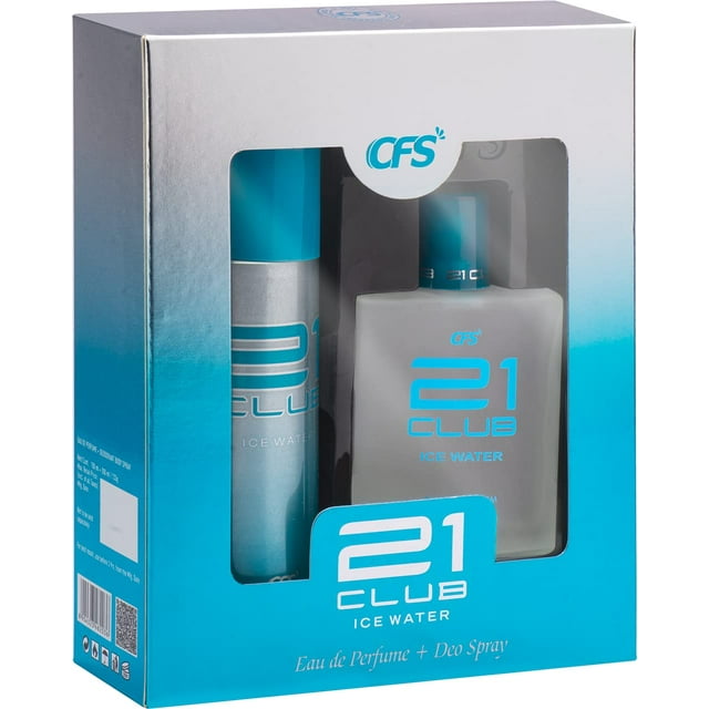 CFS 21 CLUB ICE WATER, 100ml, PERFUME WITH, 200ml, 21 CLUB ICE WATER DEODORANT | LONG LASTING BEST PERFUME & DEODORANT