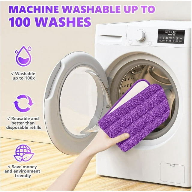 Reusable Microfiber Power Mop Refills Pads With PowerMop