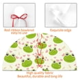 thumbnail image 4 of Yiaed Green Frog Print Christmas Tree Skirt , Tree SkirtsTree Mat for Christmas Winter Holiday Indoor Decorations-48", 4 of 7