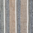 thumbnail image 4 of Luna 8 x 10 Area Rug Handwoven Wool Stripes Natural and Gray Jute Cotton- Saltoro Sherpi, 4 of 5