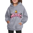 thumbnail image 5 of BaoFuBaoMei Hoodies for Boys Girls Christmas Merry Christmas Long Cuffed Sleeve Sweatshirt Tops with Pockets Loose Hooded Fall Clothes for Christmas Dinner Vacation Holiday, 5 of 8
