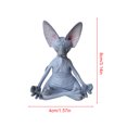 thumbnail image 4 of Toystoory Estatuilla caprichosa de gato de Buda, meditación, Yoga, decoración de gato feliz, esculturas artísticas, estatuas de jardín al aire Jardín y Patio gato sin pelo 4 Toystoory HA007213-03B, 4 of 6