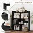 thumbnail image 6 of Costway 2 PCS 7-cube Bookcase Open Storage Shelf with Anti-tipping Kits for Living Room Black, 6 of 10