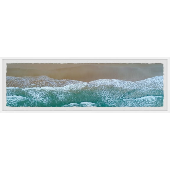 Marmont Hill Amazing Seaside Waves Framed Wall Art, 1.50" x 30.00"