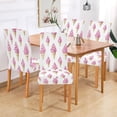 thumbnail image 2 of Yayeee 2 Pack Dining Chair Covers Stretch Parson Chairs Slipcovers Seat Protector, Pink Cartoon Ice Cream, 2 of 6