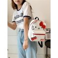 thumbnail image 5 of Mochila escolar de estilo universitario japonés, morral de estudiante de dos dimensiones con Gato de dibujos animados, perro canela, Hello Kitty, pequeña, 5 of 5