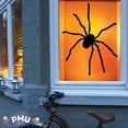thumbnail image 2 of PMU Halloween Spider Window Poster - Painting Posters for Wall Art, Room, Home & Window Decor - Perfect Party Supplies - Backlit Poster, 34.5in x 60in Black Widow Spider (1/pkg) Pkg/1, 2 of 7