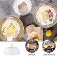 thumbnail image 5 of QUMONIN Glass Cake Dome with Serving Tray 22.5cm Butter Dish for Kitchen Table and Dining Room Use, 5 of 8
