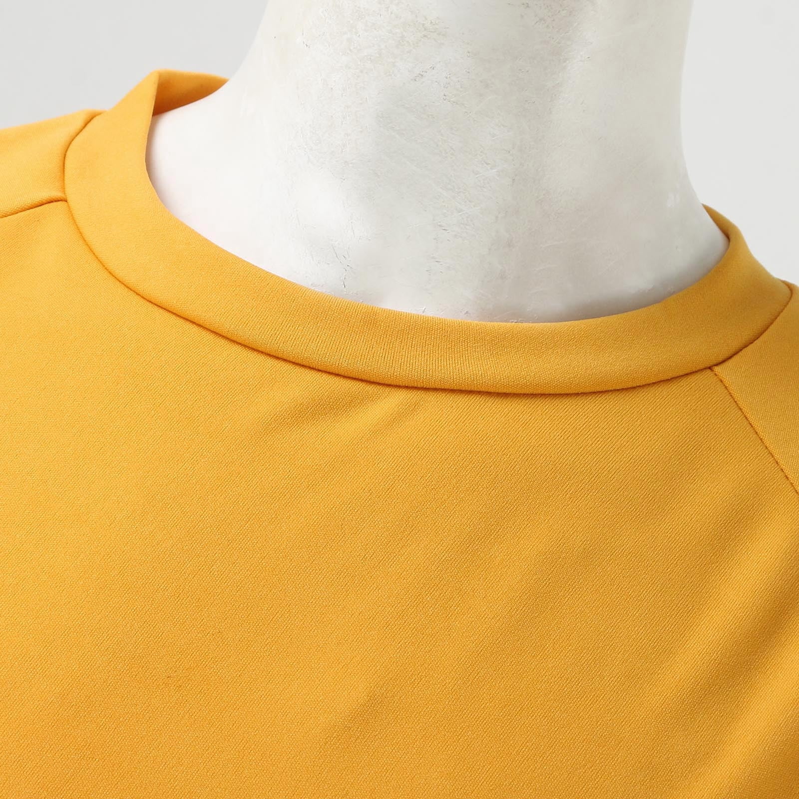 HOOMEUMY Men's Summer 2 Piece Outfit Solid Color Short Sleeve T-Shirt Shorts Set Sportswear Tracksuit Gym Jogging Suit Set Yellow L