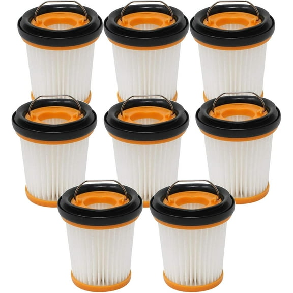 8 Pack Replacements Filters for Shark ION W1 WV200, WV201, WV205, WV220 Cordless Handheld Vacuums Replacements Fabric Vacuum Filters