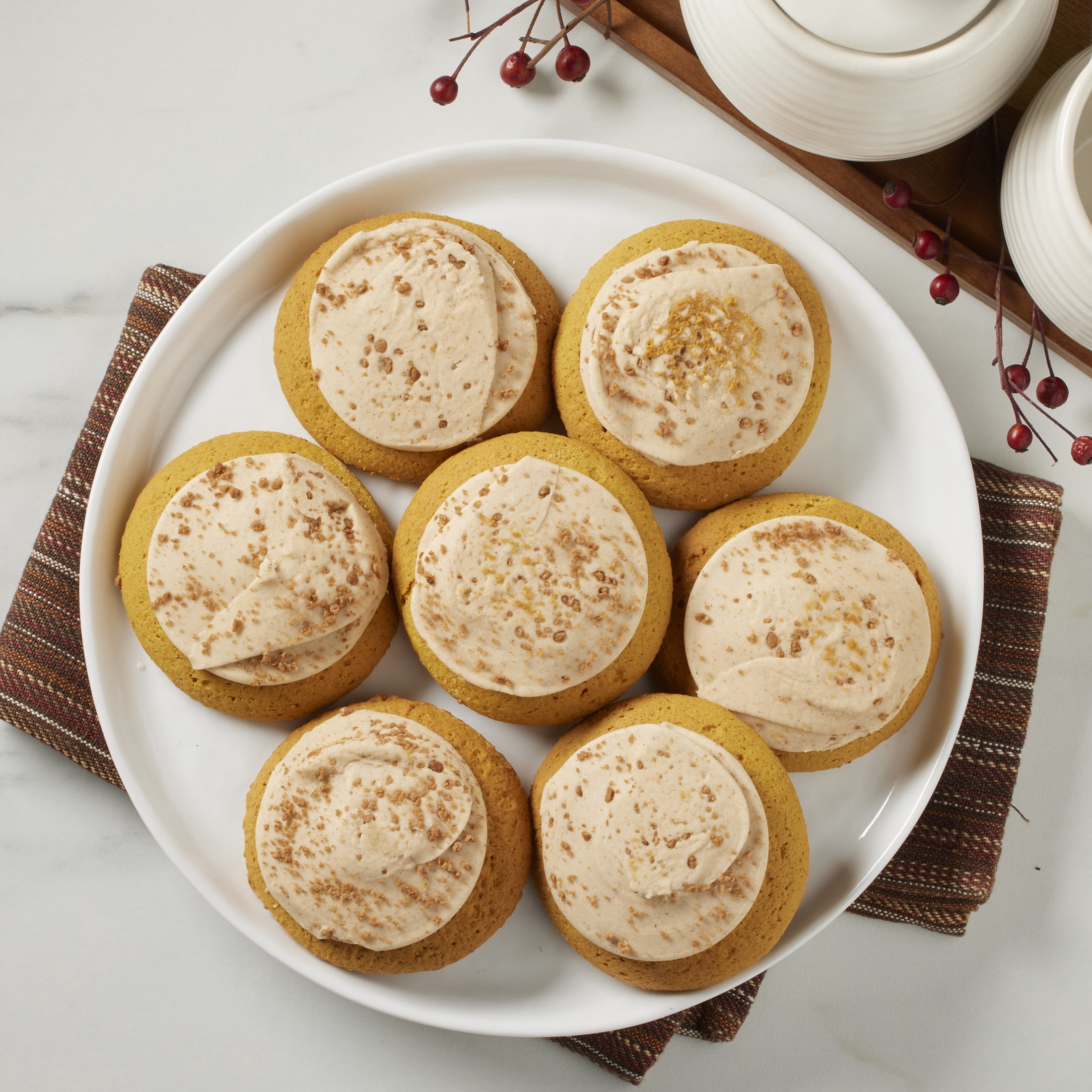 Freshness Guaranteed Harvest Cream Cheese Frosted Pumpkin Cookies, 13.5 oz, 10 Count
