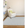 thumbnail image 2 of Milliken Imagine Area Rug SHORTSTOP Shortstop Bluebell Plaid Boxes 2' 1" x 7' 8" Rectangle, 2 of 3