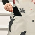thumbnail image 5 of Yayeee Chief Kitchen Apron with Pockets for Cooking Water Resistant Unisex Adjustable Neck Strap, Christmas Forest, 5 of 7
