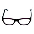thumbnail image 2 of Jones New York Petite Plastic Rectangle Eyewear Frame, Brown Purple J221 . 48mm, 2 of 6